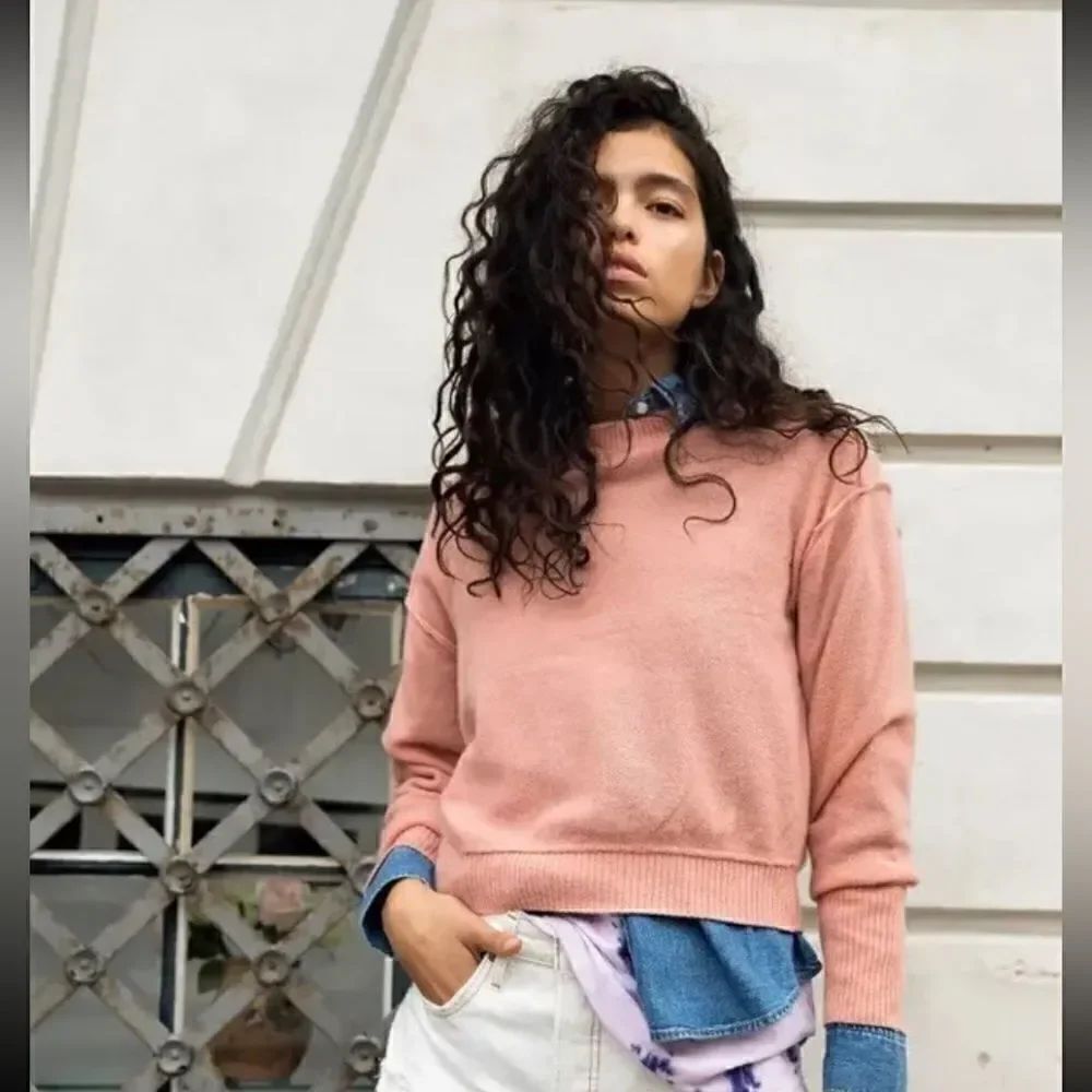 NEW Free People Kora cashmere crewneck sweater